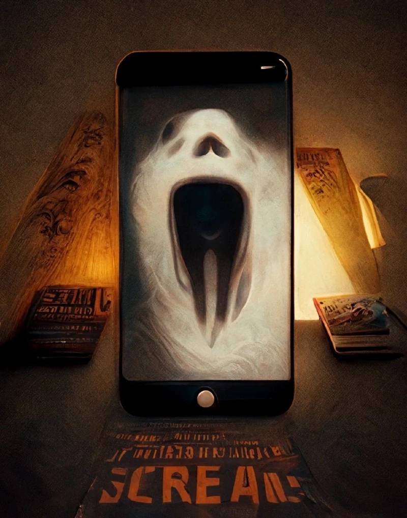 Постеры к известным фильмам ужасов от нейросети MidJourney