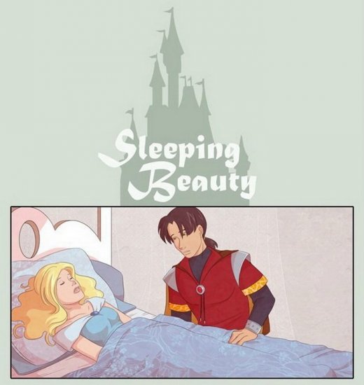 Комикс про зомби "Спящая красавица".